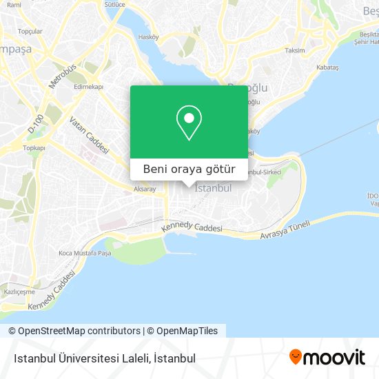 Istanbul Üniversitesi Laleli harita