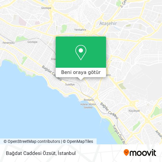 Bağdat Caddesi Özsüt harita