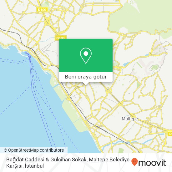 Bağdat Caddesi & Gülcihan Sokak, Maltepe Belediye Karşısı harita