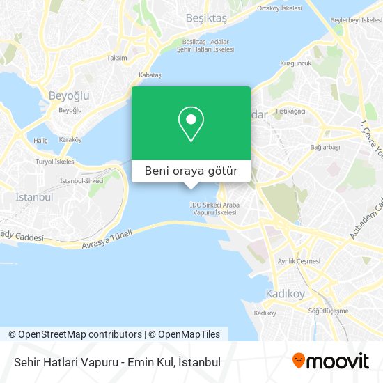 Sehir Hatlari Vapuru - Emin Kul harita