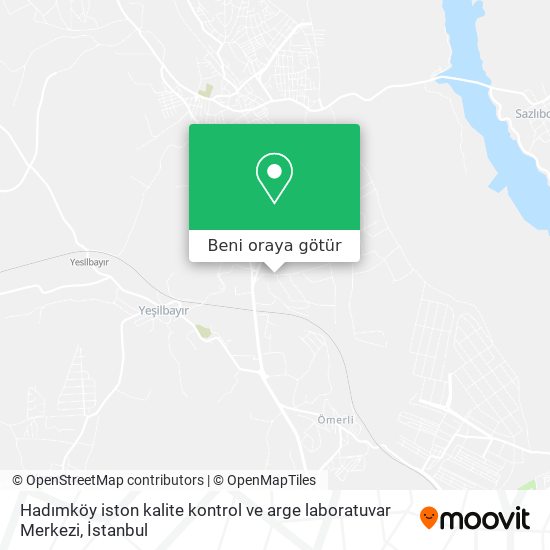 Hadımköy iston kalite kontrol ve arge laboratuvar Merkezi harita