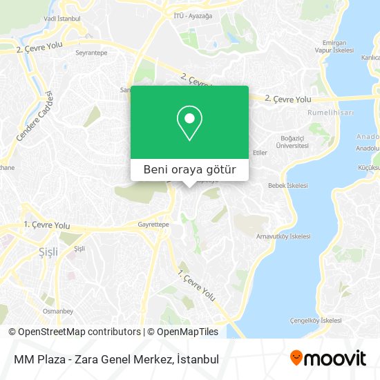 MM Plaza - Zara Genel Merkez harita