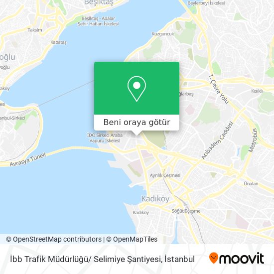 İbb Trafik Müdürlüğü/ Selimiye Şantiyesi harita