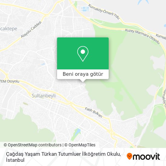 Çağdaş Yaşam Türkan Tutumluer İlköğretim Okulu harita