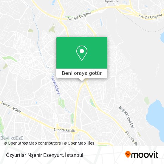 Özyurtlar Nşehir Esenyurt harita