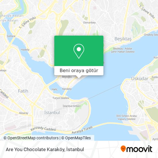 Are You Chocolate Karaköy harita