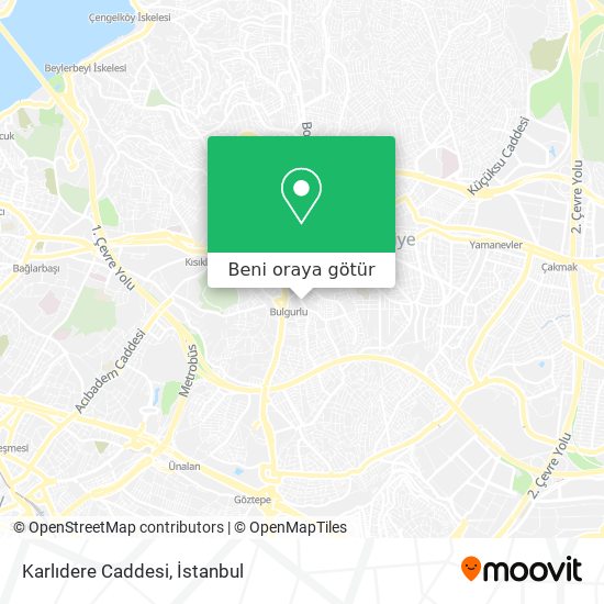 Karlıdere Caddesi harita