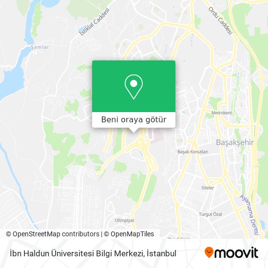 İbn Haldun Üniversitesi Bilgi Merkezi harita