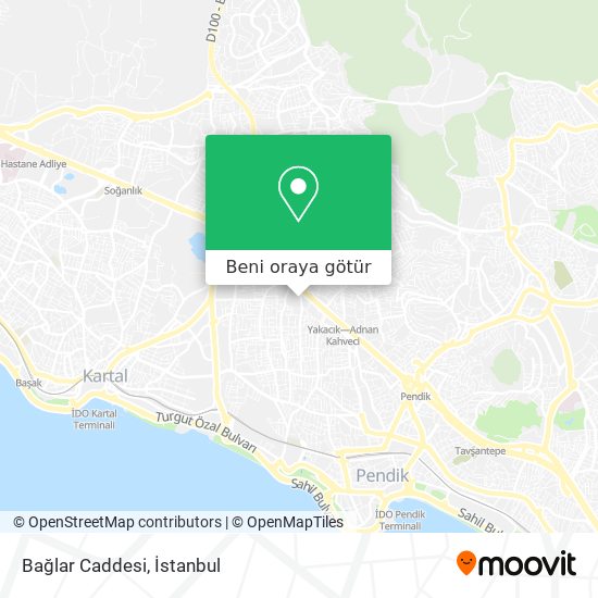 Bağlar Caddesi harita