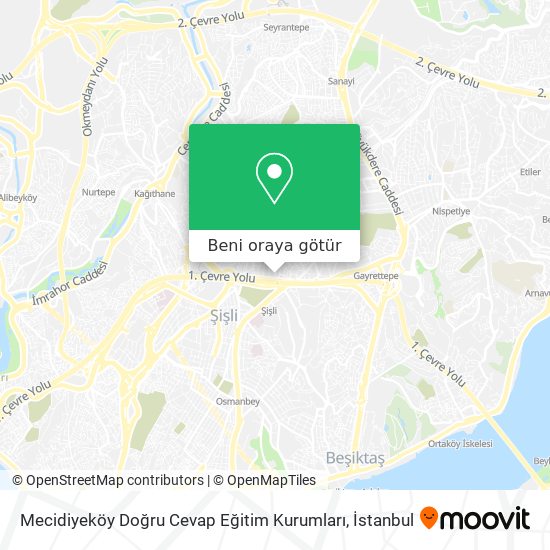 Mecidiyeköy Doğru Cevap Eğitim Kurumları harita