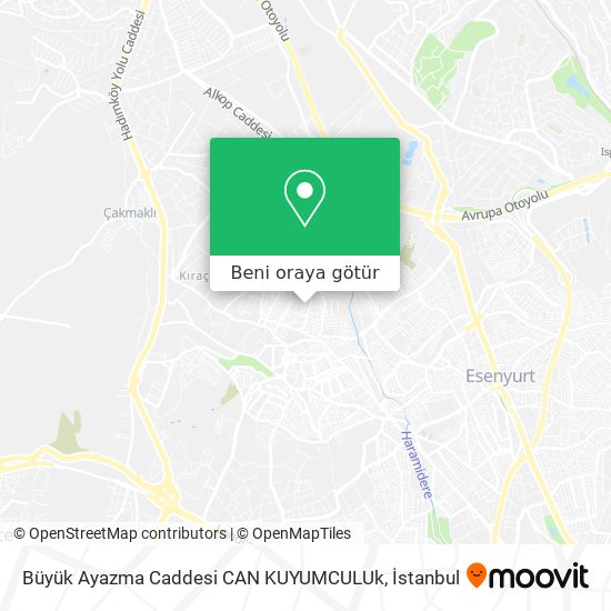 Büyük Ayazma Caddesi CAN KUYUMCULUk harita