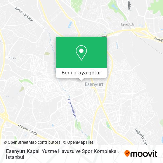 Esenyurt Kapali Yuzme Havuzu ve Spor Kompleksi harita