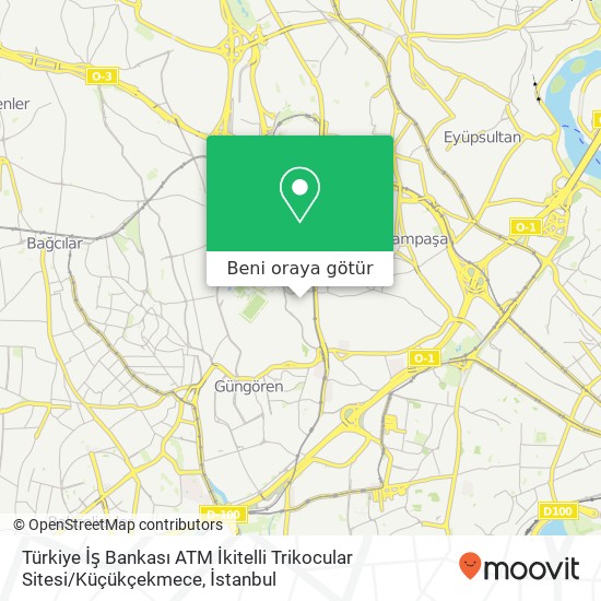 Türkiye İş Bankası ATM İkitelli Trikocular Sitesi / Küçükçekmece harita