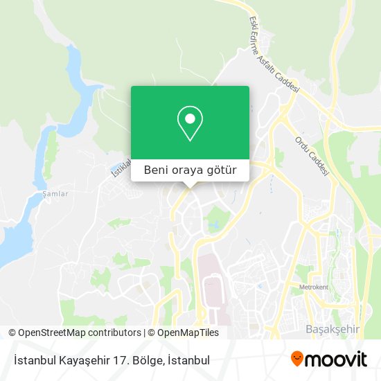İstanbul Kayaşehir 17. Bölge harita