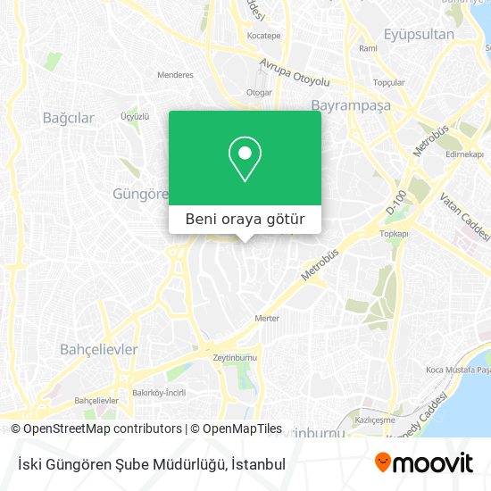 İski Güngören Şube Müdürlüğü harita