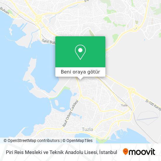 Piri Reis Mesleki ve Teknik Anadolu Lisesi harita