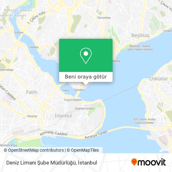 Deniz Limanı Şube Müdürlüğü harita