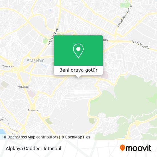 Alpkaya Caddesi harita