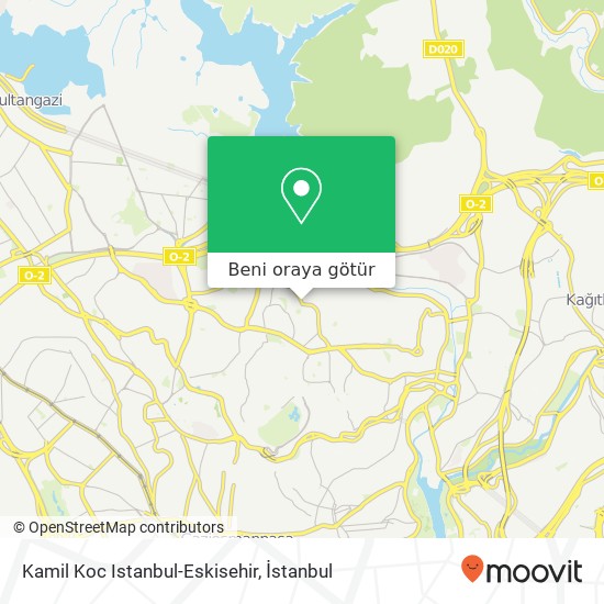 Kamil Koc Istanbul-Eskisehir harita