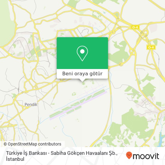 Türkiye İş Bankası - Sabiha Gökçen Havaalanı Şb. harita