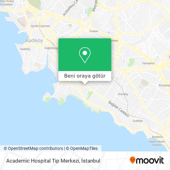 Academic Hospital Tip Merkezi harita