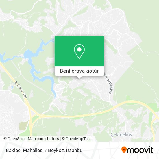 Baklacı Mahallesi / Beykoz harita