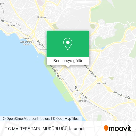 T.C MALTEPE TAPU MÜDÜRLÜĞÜ harita