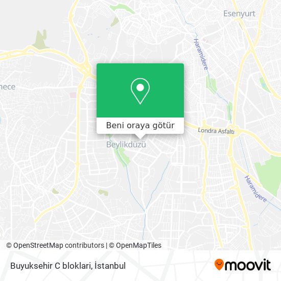 Buyuksehir C bloklari harita