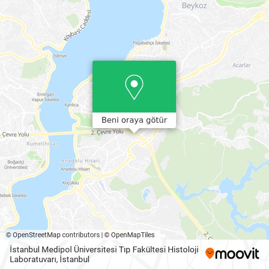 İstanbul Medipol Üniversitesi Tıp Fakültesi Histoloji Laboratuvarı harita