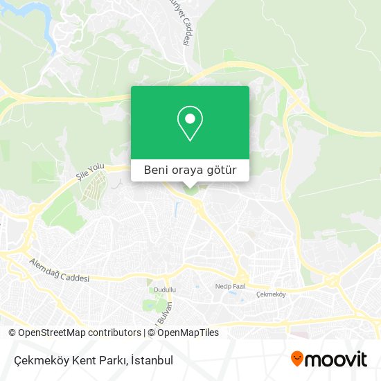 Çekmeköy Kent Parkı harita