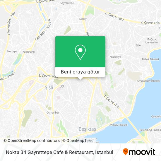 Nokta 34 Gayrettepe Cafe & Restaurant harita