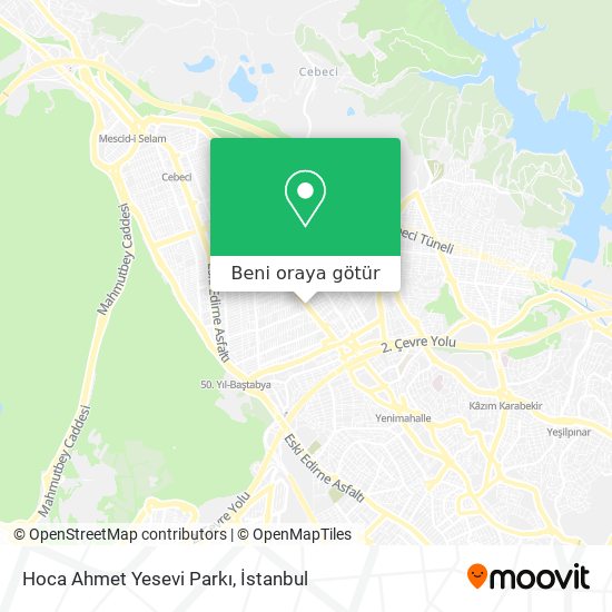 Hoca Ahmet Yesevi Parkı harita