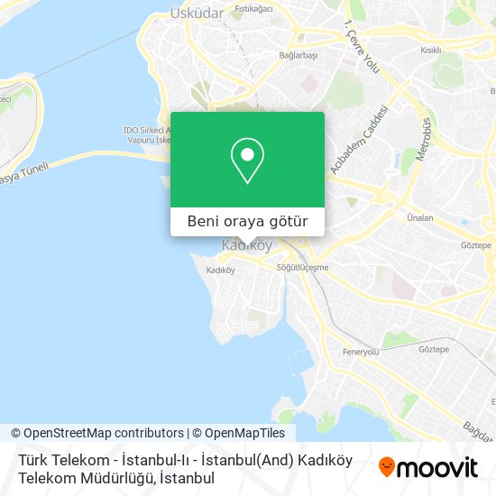 Türk Telekom - İstanbul-Iı - İstanbul(And) Kadıköy Telekom Müdürlüğü harita