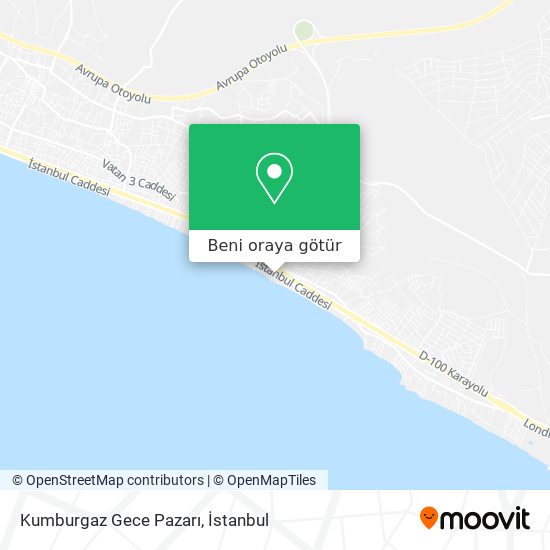 Kumburgaz Gece Pazarı harita