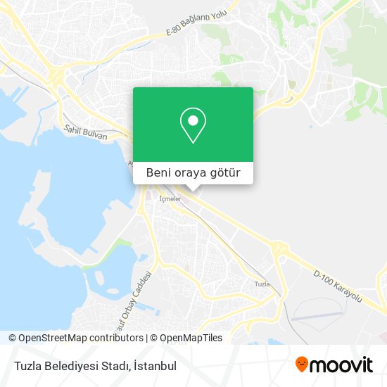 Tuzla Belediyesi Stadı harita