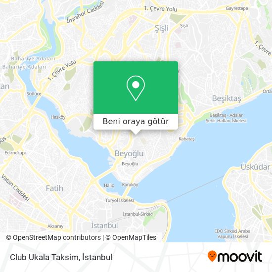 Club Ukala Taksim harita