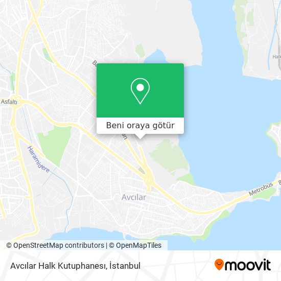 Avcılar Halk Kutuphanesı harita