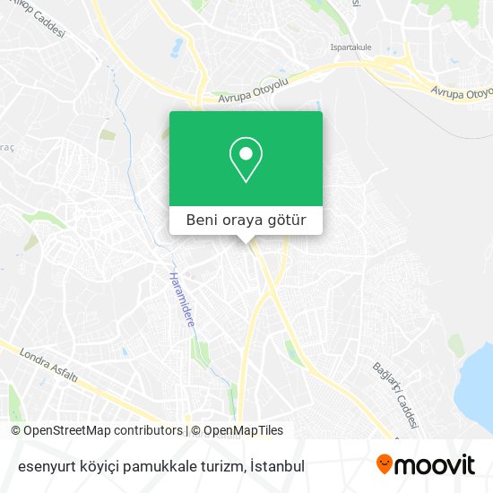 esenyurt köyiçi pamukkale turizm harita