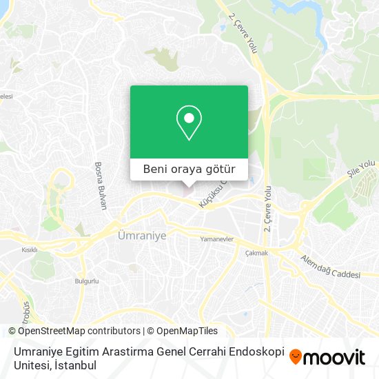 Umraniye Egitim Arastirma Genel Cerrahi Endoskopi Unitesi harita