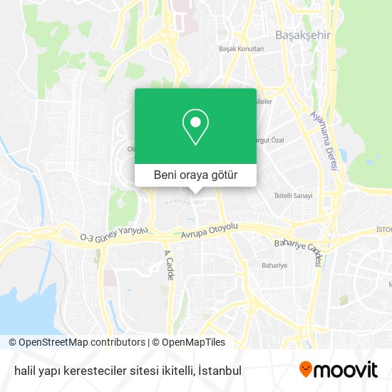 halil yapı keresteciler sitesi ikitelli harita