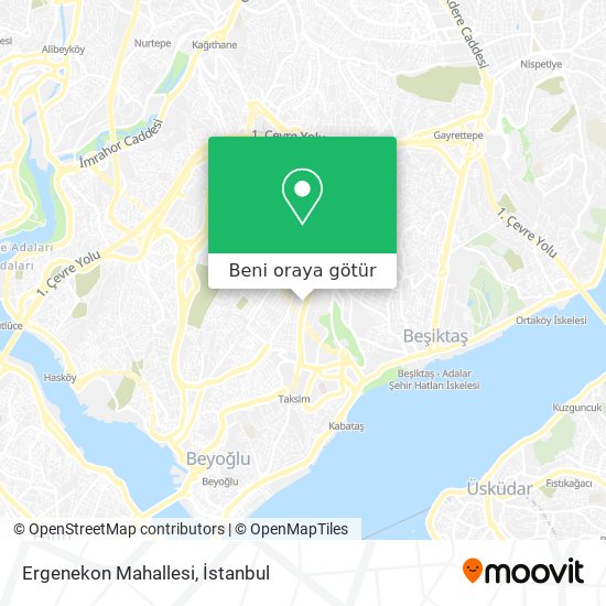 Ergenekon Mahallesi harita