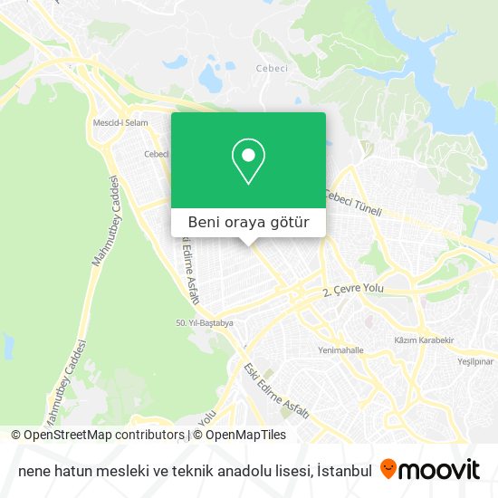 nene hatun mesleki ve teknik anadolu lisesi harita