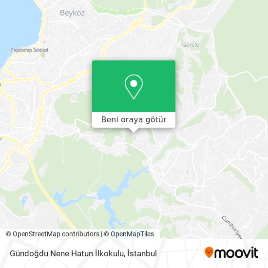 Gündoğdu Nene Hatun İlkokulu harita
