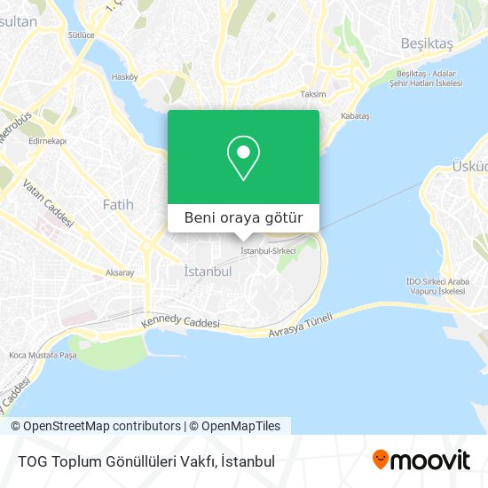 TOG Toplum Gönüllüleri Vakfı harita
