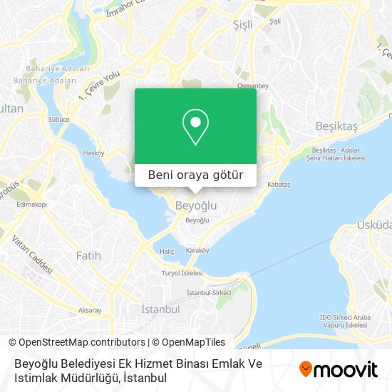 Beyoğlu Belediyesi Ek Hizmet Binası Emlak Ve Istimlak Müdürlüğü harita