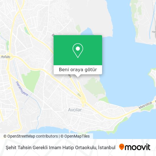 Şehit Tahsin Gerekli Imam Hatip Ortaokulu harita