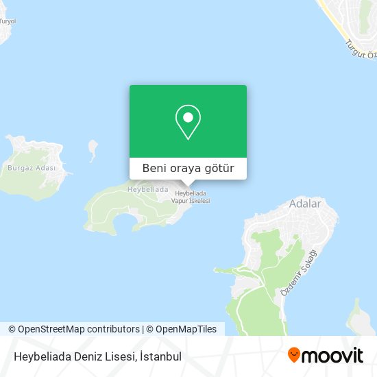Heybeliada Deniz Lisesi harita