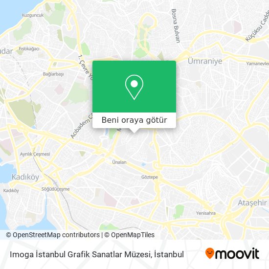 Imoga İstanbul Grafik Sanatlar Müzesi harita