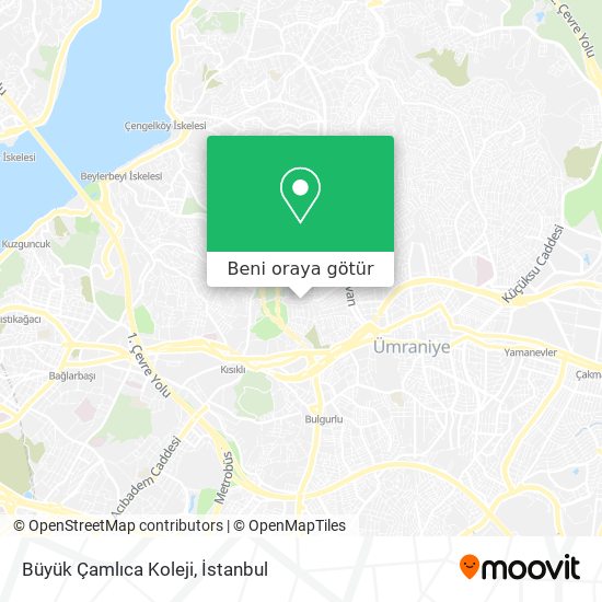 Büyük Çamlıca Koleji harita
