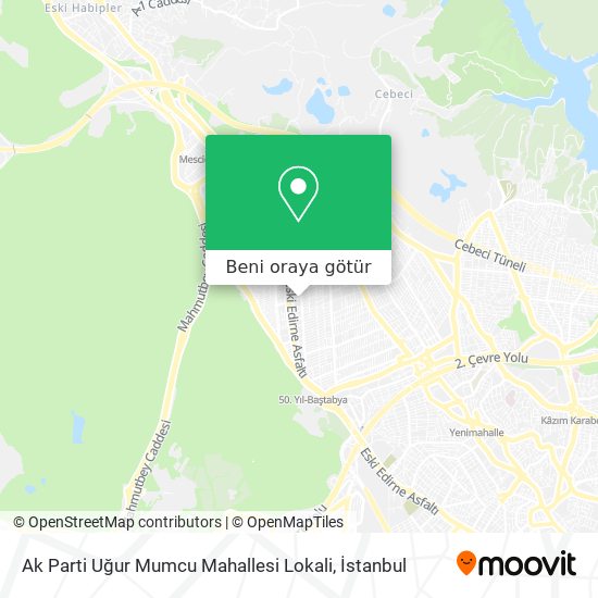 Ak Parti Uğur Mumcu Mahallesi Lokali harita